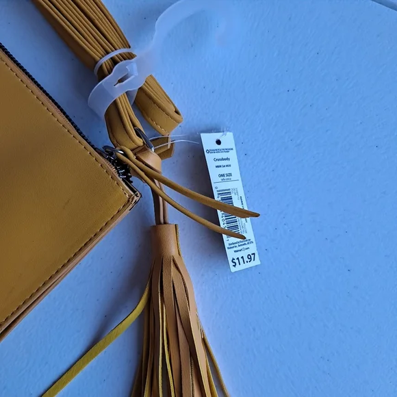 Mustard Yellow Small Crossbody Purse - Picture 5 of 5